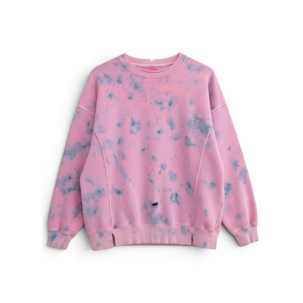 Upcycled Aerie Sweatshirt Women S Hand Dyed Distressed Grunge One Of A Kind OOAK